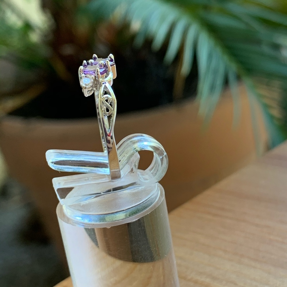 Ring For Women Elegant StyleCrystal  Sliver color - Picture 3 of 8